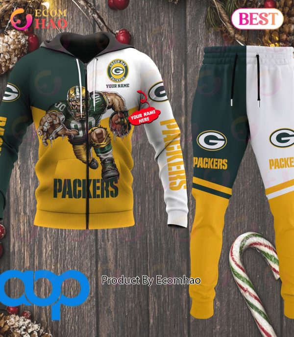 Green Bay Packers NFL Personalized Combo 3D Hoodie, Zip Hoodie And Joggers Sports Fans