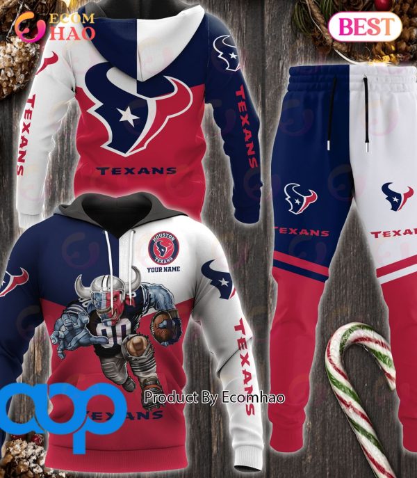 Houston Texans NFL Personalized Combo 3D Hoodie, Zip Hoodie And Joggers Sports Fans