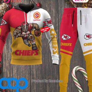 Kansas City Chiefs NFL Personalized Combo 3D Hoodie, Zip Hoodie And Joggers Sports Fans