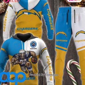 Los Angeles Chargers NFL Personalized Combo 3D Hoodie, Zip Hoodie And Joggers Sports Fans