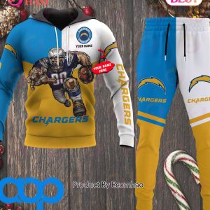 Los Angeles Chargers NFL Personalized Combo 3D Hoodie, Zip Hoodie And Joggers Sports Fans