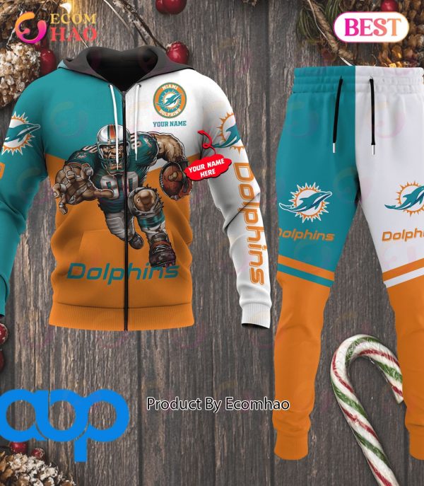 Miami Dolphins NFL Personalized Combo 3D Hoodie, Zip Hoodie And Joggers Sports Fans