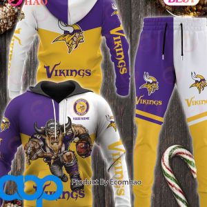Minnesota Vikings NFL Personalized Combo 3D Hoodie, Zip Hoodie And Joggers Sports Fans