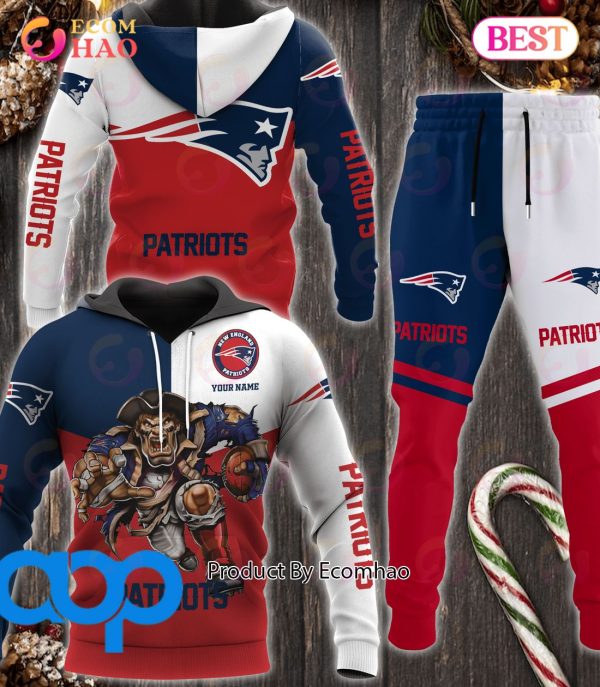 New England Patriots NFL Personalized Combo 3D Hoodie, Zip Hoodie And Joggers Sports Fans
