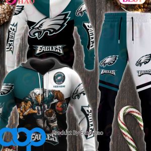 Philadelphia Eagles NFL Personalized Combo 3D Hoodie, Zip Hoodie And Joggers Sports Fans