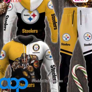 Pittsburgh Steelers NFL Personalized Combo 3D Hoodie, Zip Hoodie And Joggers Sports Fans