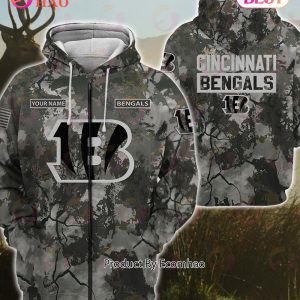 Cincinnati Bengals NFL Camo Team 3D Printed Hoodie/Zipper Hoodie