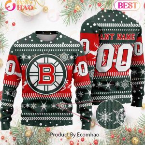 NHL Boston Bruins Specialized For Chrismas Season 3D Sweater