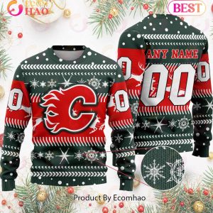 NHL Calgary Flames Specialized For Chrismas Season 3D Sweater