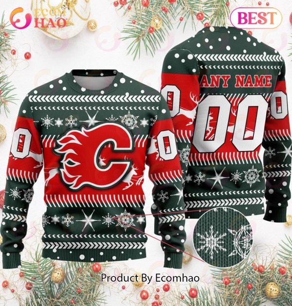 NHL Calgary Flames Specialized For Chrismas Season 3D Sweater