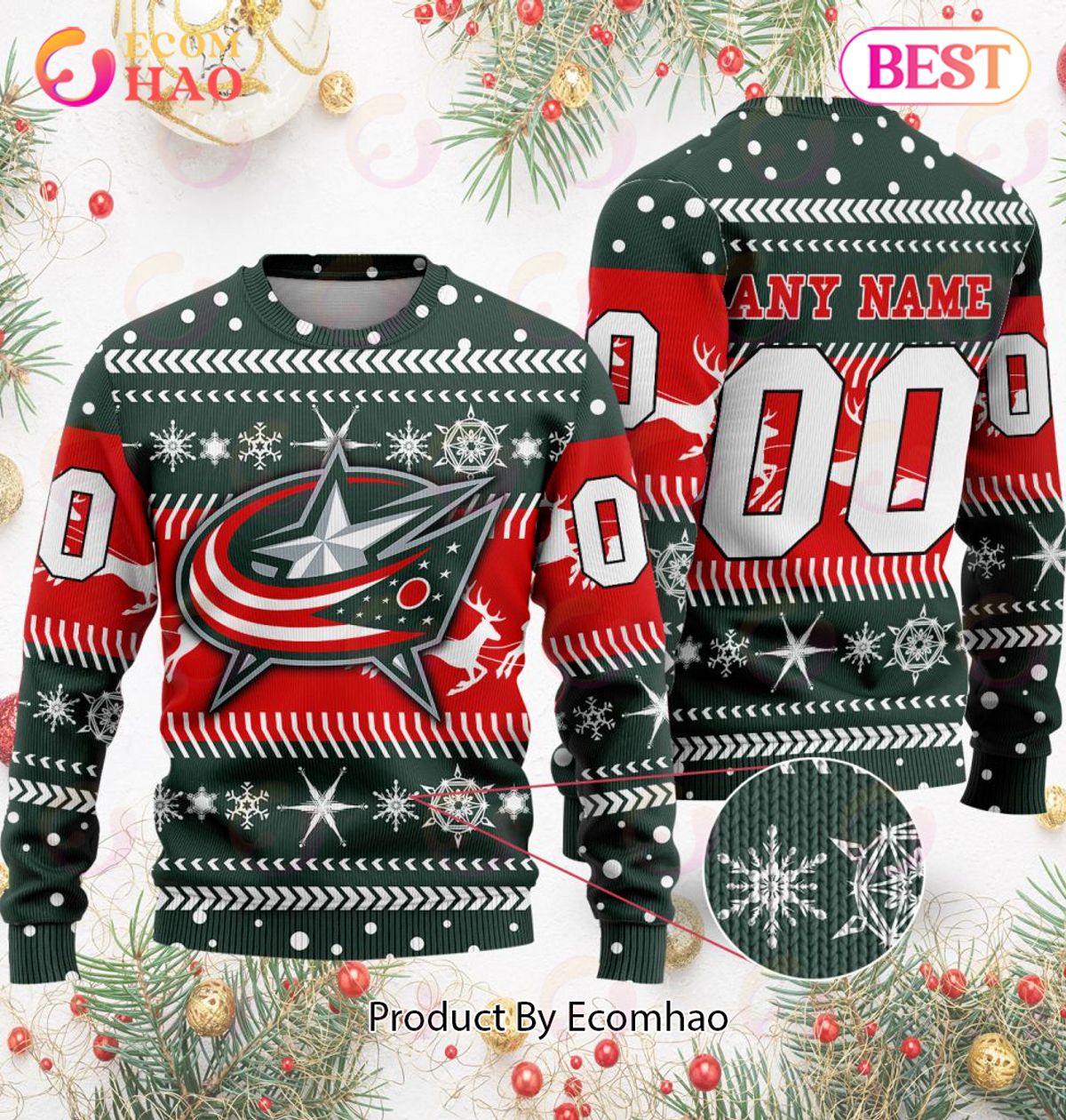 NHL Anaheim Ducks Specialized For Chrismas Season 3D Sweater