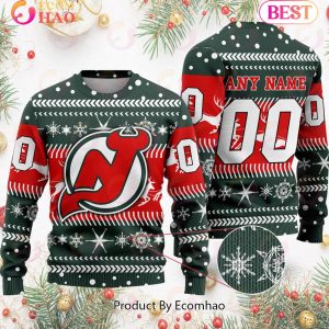 NHL New Jersey Devils Specialized For Chrismas Season 3D Sweater