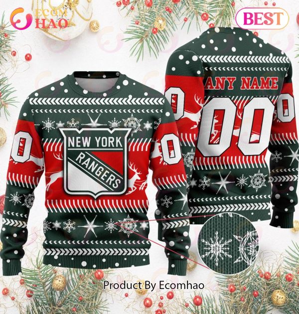 NHL New York Rangers Specialized For Chrismas Season 3D Sweater