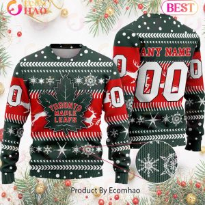 NHL Toronto Maple Leafs Specialized For Chrismas Season 3D Sweater