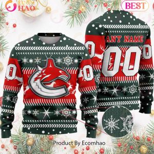 NHL Vancouver Canucks Specialized For Chrismas Season 3D Sweater