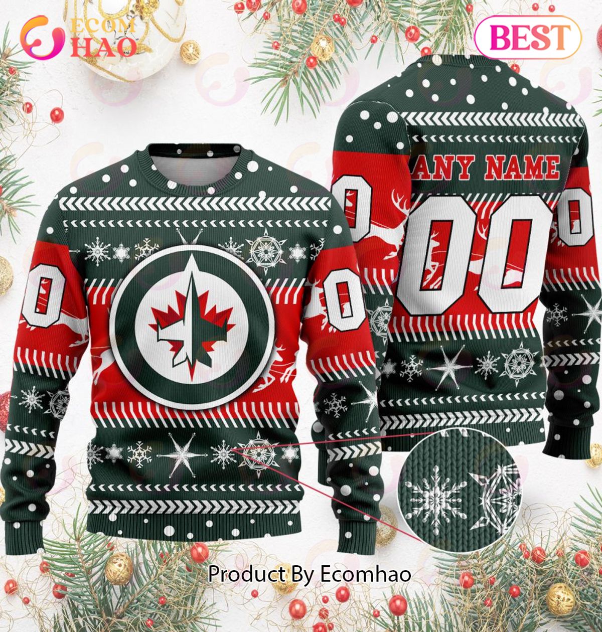 NHL Vancouver Canucks Specialized For Chrismas Season 3D Sweater