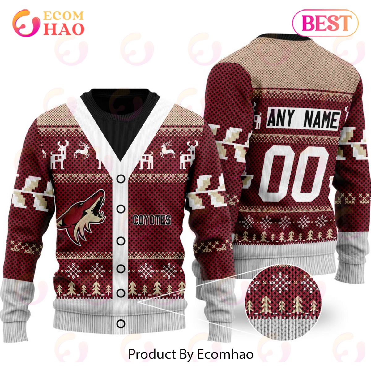 NHL Arizona Coyotes Specialized Unisex Sweater For Chrismas Season