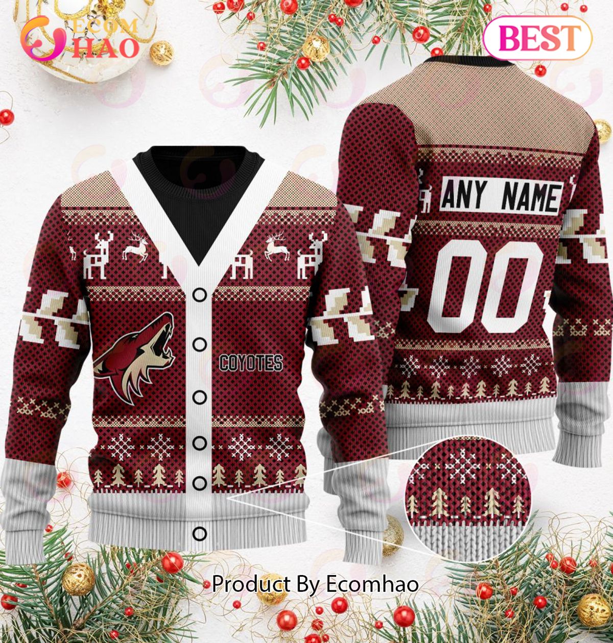 NHL Arizona Coyotes Specialized Unisex Sweater For Chrismas Season