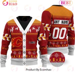 NHL Calgary Flames Specialized Unisex Sweater For Chrismas Season