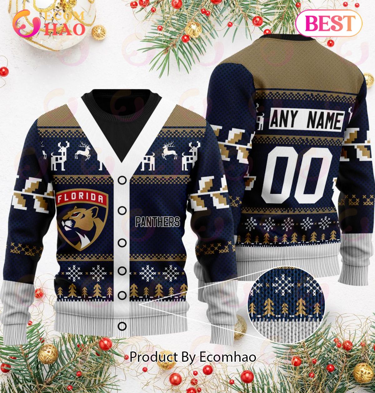 NHL Florida Panthers Specialized Unisex Sweater For Chrismas Season