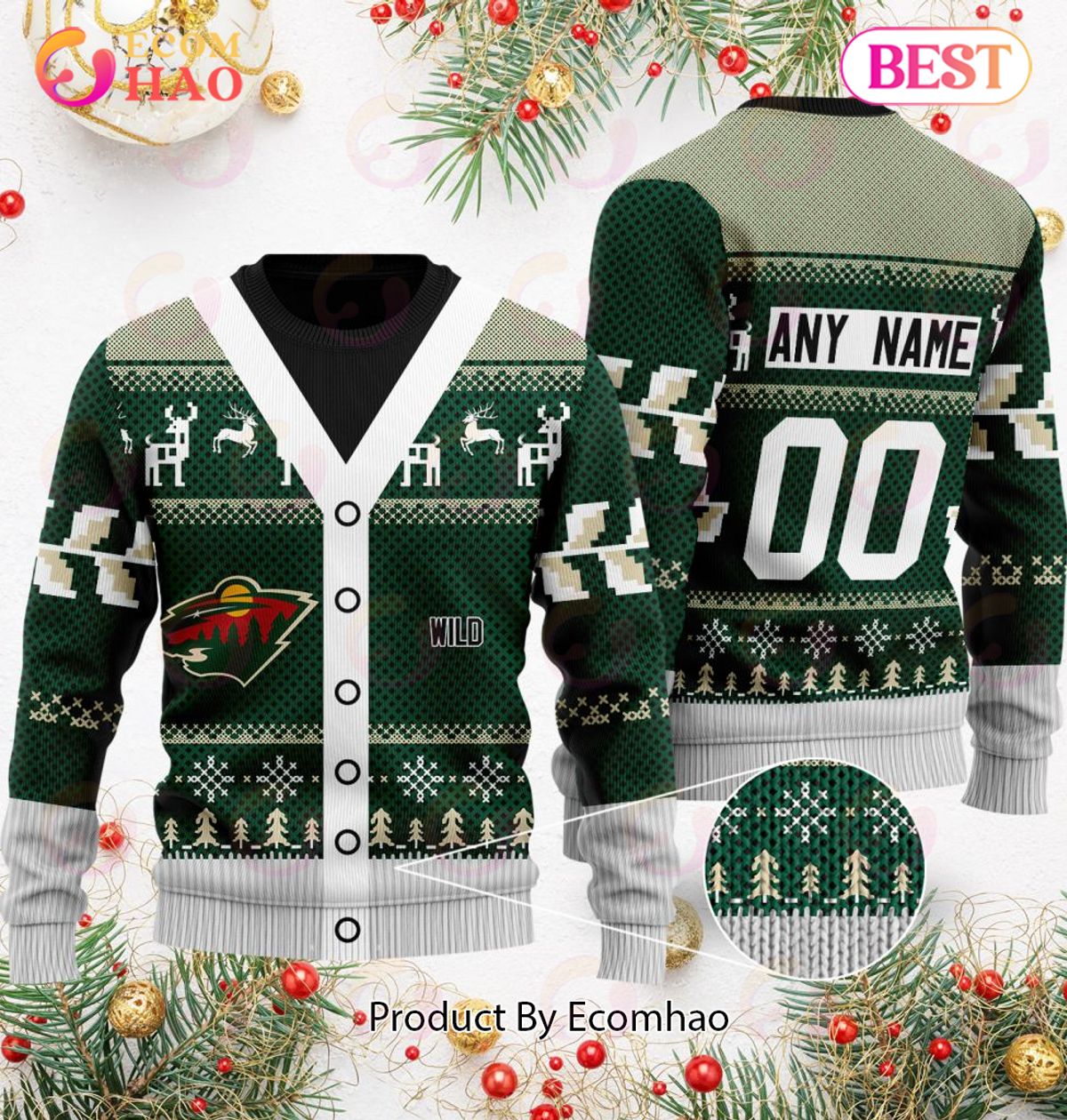 NHL Minnesota Wild Specialized Unisex Sweater For Chrismas Season