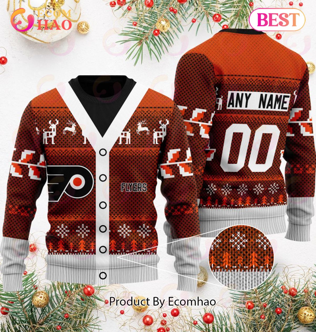 NHL Philadelphia Flyers Specialized Unisex Sweater For Chrismas Season