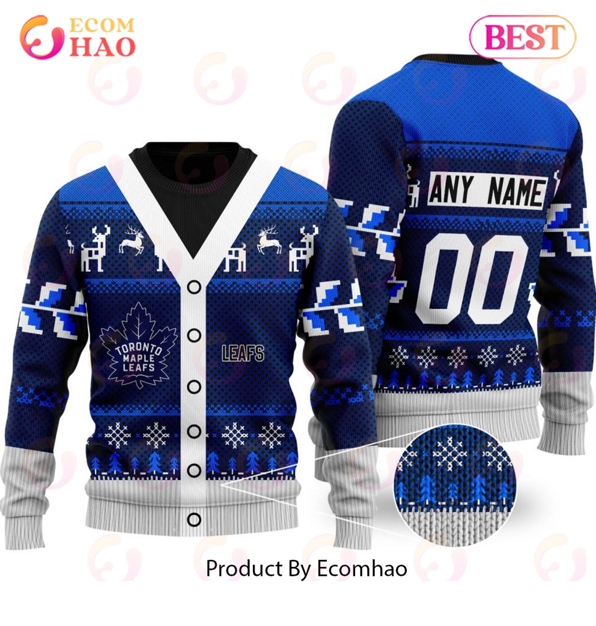 NHL Toronto Maple Leafs Specialized Unisex Sweater For Chrismas Season