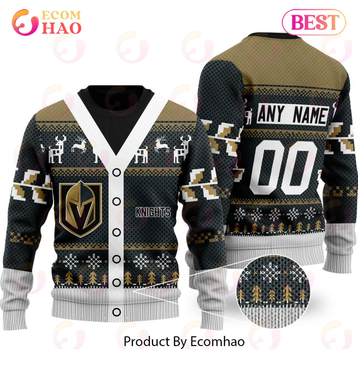 NHL Vegas Golden Knights Specialized Unisex Sweater For Chrismas Season