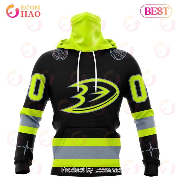 NHL Anaheim Ducks Specialized Unisex Kits With FireFighter Uniforms Color 3D Hoodie