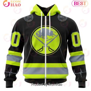 NHL Buffalo Sabres Specialized Unisex Kits With FireFighter Uniforms Color 3D Hoodie