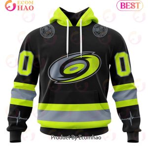 NHL Carolina Hurricanes Specialized Unisex Kits With FireFighter Uniforms Color 3D Hoodie