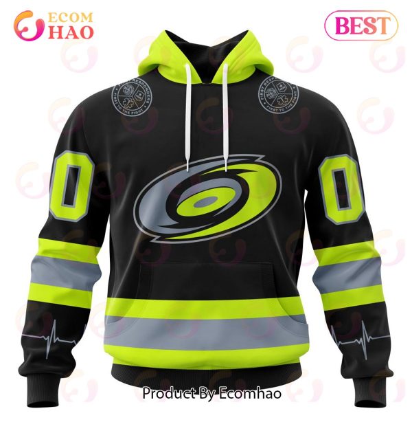 NHL Carolina Hurricanes Specialized Unisex Kits With FireFighter Uniforms Color 3D Hoodie