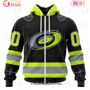 NHL Carolina Hurricanes Specialized Unisex Kits With FireFighter Uniforms Color 3D Hoodie