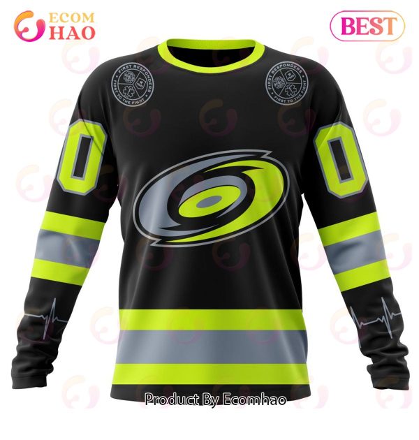 NHL Carolina Hurricanes Specialized Unisex Kits With FireFighter Uniforms Color 3D Hoodie
