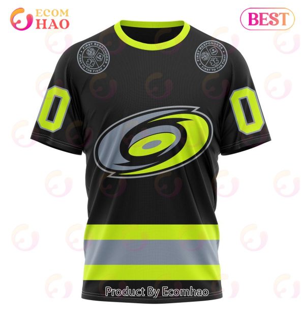 NHL Carolina Hurricanes Specialized Unisex Kits With FireFighter Uniforms Color 3D Hoodie
