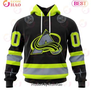 NHL Colorado Avalanche Specialized Unisex Kits With FireFighter Uniforms Color 3D Hoodie