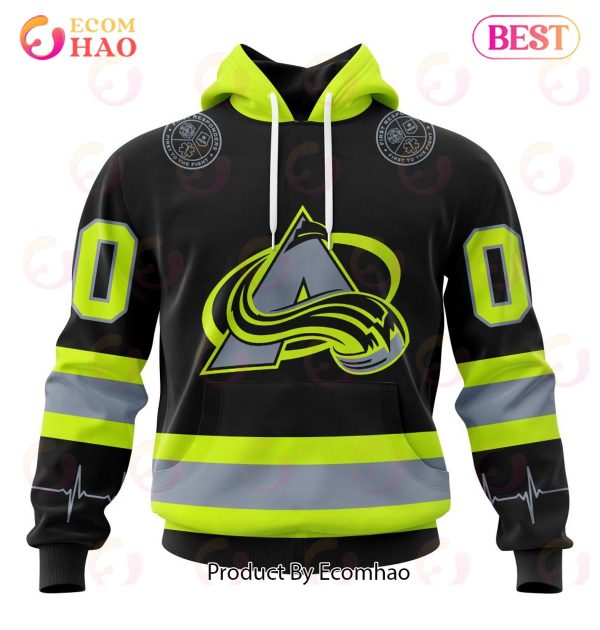 NHL Colorado Avalanche Specialized Unisex Kits With FireFighter Uniforms Color 3D Hoodie