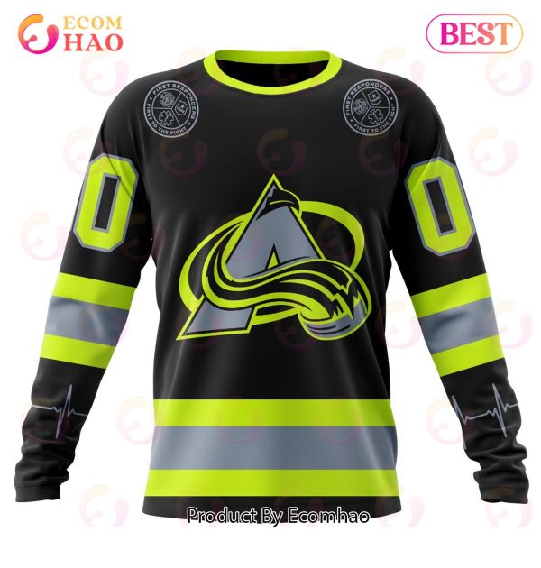NHL Colorado Avalanche Specialized Unisex Kits With FireFighter Uniforms Color 3D Hoodie