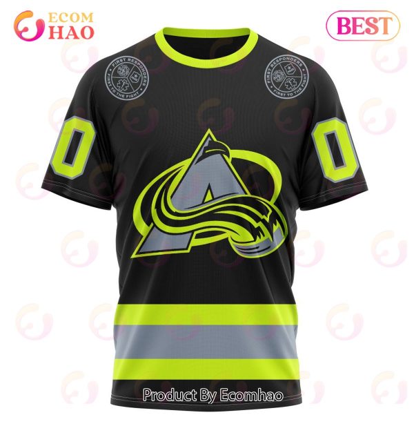 NHL Colorado Avalanche Specialized Unisex Kits With FireFighter Uniforms Color 3D Hoodie