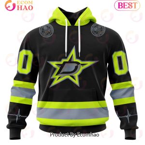 NHL Dallas Stars Specialized Unisex Kits With FireFighter Uniforms Color 3D Hoodie