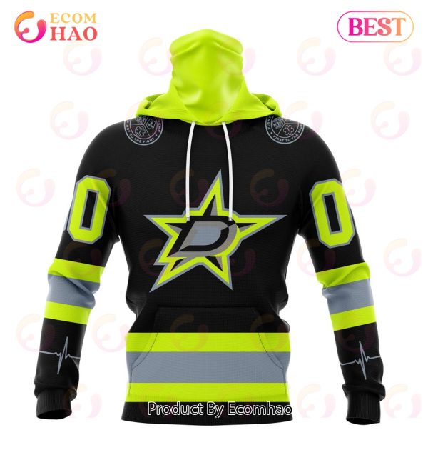 NHL Dallas Stars Specialized Unisex Kits With FireFighter Uniforms Color 3D Hoodie