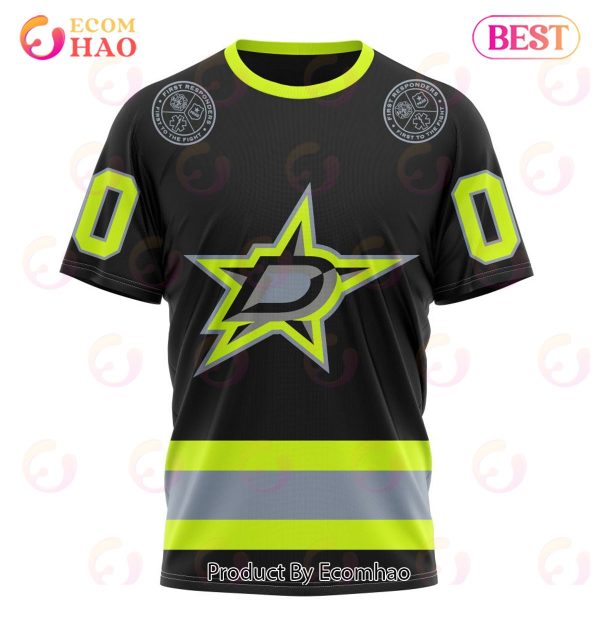 NHL Dallas Stars Specialized Unisex Kits With FireFighter Uniforms Color 3D Hoodie
