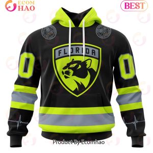 NHL Florida Panthers Specialized Unisex Kits With FireFighter Uniforms Color 3D Hoodie