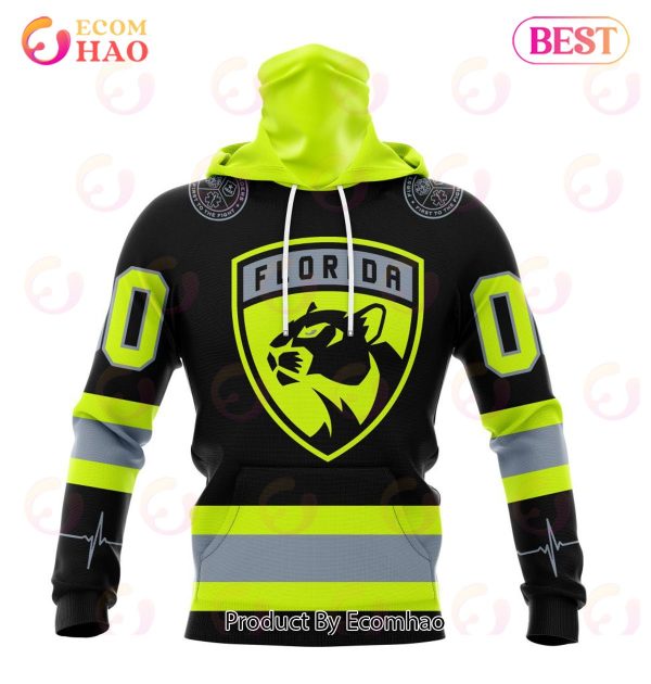 NHL Florida Panthers Specialized Unisex Kits With FireFighter Uniforms Color 3D Hoodie