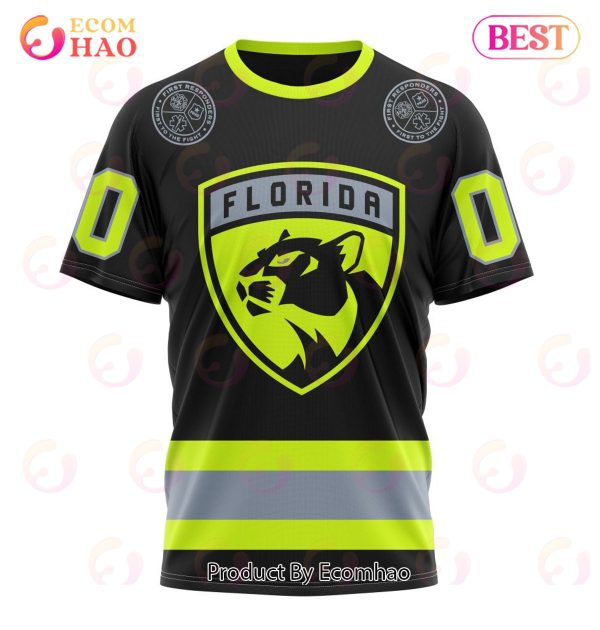 NHL Florida Panthers Specialized Unisex Kits With FireFighter Uniforms Color 3D Hoodie