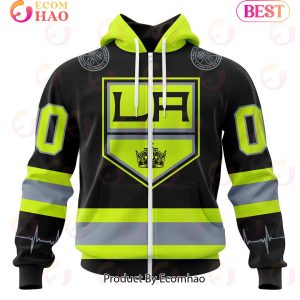 NHL Los Angeles Kings Specialized Unisex Kits With FireFighter Uniforms Color 3D Hoodie