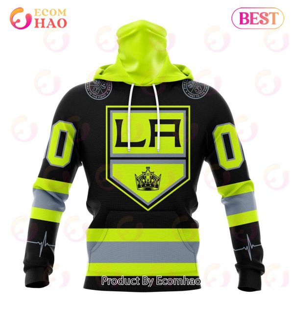 NHL Los Angeles Kings Specialized Unisex Kits With FireFighter Uniforms Color 3D Hoodie