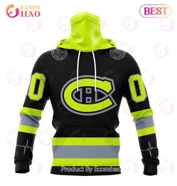 NHL Montreal Canadiens Specialized Unisex Kits With FireFighter Uniforms Color 3D Hoodie