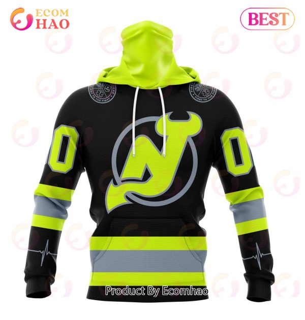 NHL New Jersey Devils Specialized Unisex Kits With FireFighter Uniforms Color 3D Hoodie