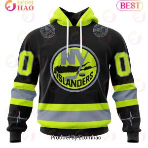 NHL New York Islanders Specialized Unisex Kits With FireFighter Uniforms Color 3D Hoodie
